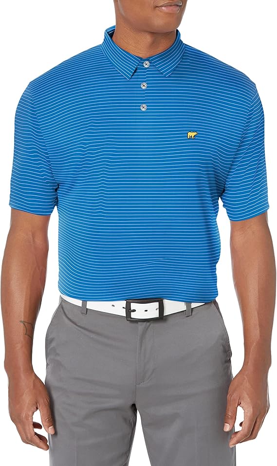 jack nicklaus 男士短袖双色条纹 polo 衫